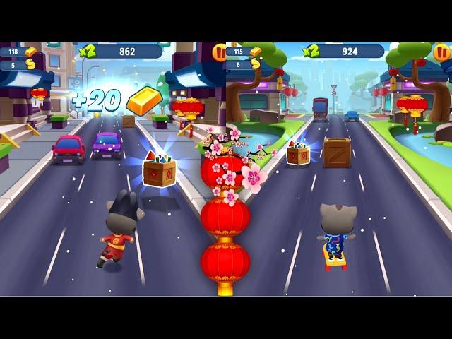 Talking Tom Gold Run New Year 2025 - Fireworks vs Lanterns - Fortune Tom vs Snake Tom