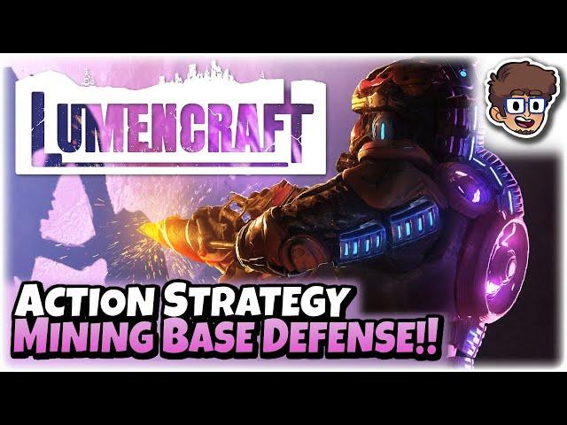 MINING BASE DEFENSE ACTION STRATEGY GAME!! | Let's Try: Lumencraft