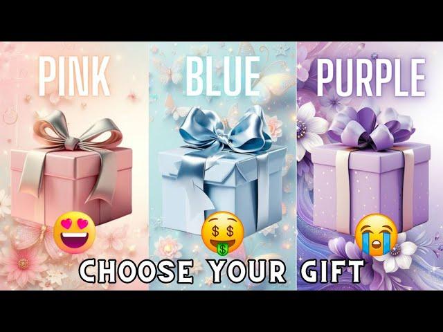 Choose your gift || 3 gift box challenge Pink, Blue & Purple #giftboxchallenge #chooseyourgift