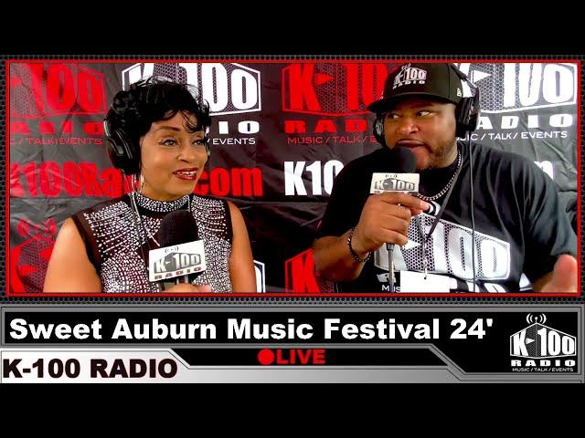 K-100 Radio with Carletta Carletta at Sweet Auburn Music Festival