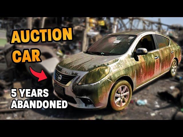 WASHING A AUCTION CAR THAT WAS ABANDONED FOR YEARS! | FULL DETAIL