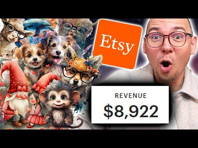 [$3,239/Month Side Hustle] How to Sell Clipart on Etsy Using A.I