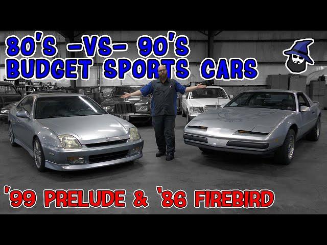 80's~vs~90's Budget Sports Cars! The CAR WIZARD compares these era icons: '86 Firebird & '99 Prelude