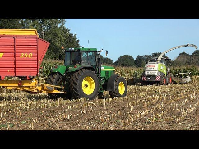 Mais hakselen met Claas Jaguar 960 en 2 John Deere 7810 - Loonbedrijf Hekman (2020)