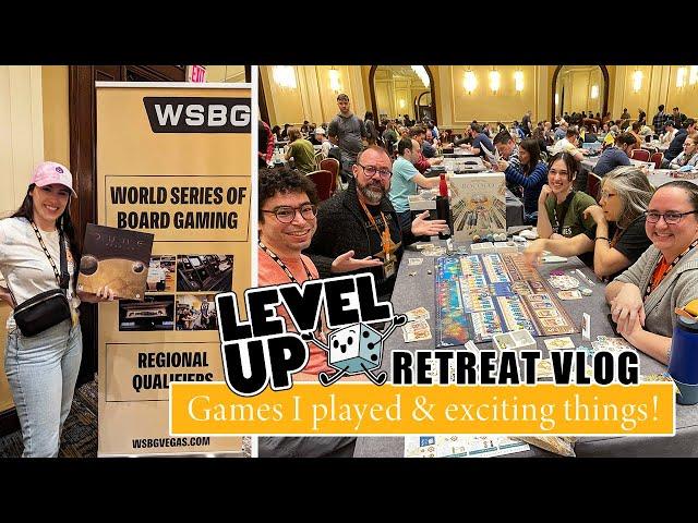 Level Up Retreat Vlog! | Games I played & surprising thing that happened!