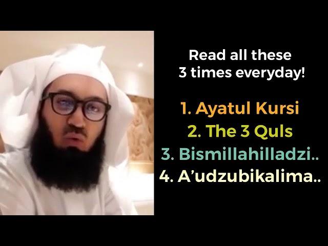 #SPECIAL PROTECTION DUA BY #MUFTI #MENK