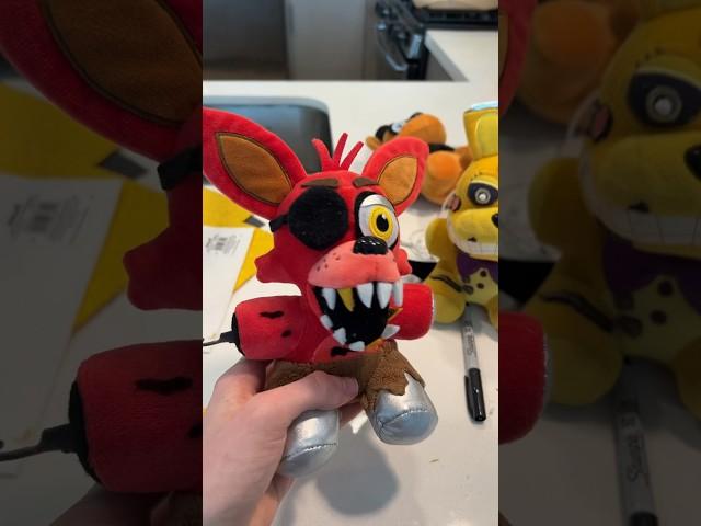 FNAF Movie Foxy Custom Plush DIY! ‍️ #fnafmovie #fnaf #fnafmemes #fnafplush #fnafplushies