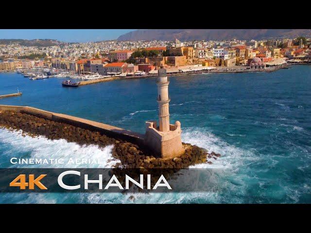 CHANIA  Drone Aerial 4K | Χανιά Hania Crete Κρήτη Greece Ελλάδα