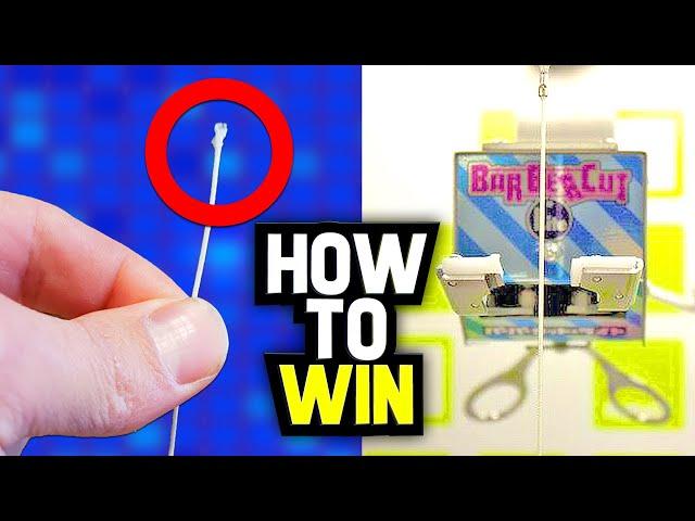 I REVEAL HOW TO WIN At The String Cutting Arcade Game! | Barber Cut Lite HACKS