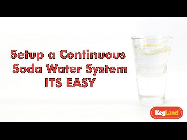 Continuous, Unlimited Soda Water Carbonator/Generator on Tap