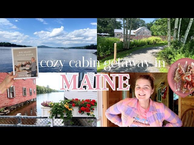 cozy cabin getaway in Maine // lakes region, maple sugar, visiting the lost kitchen