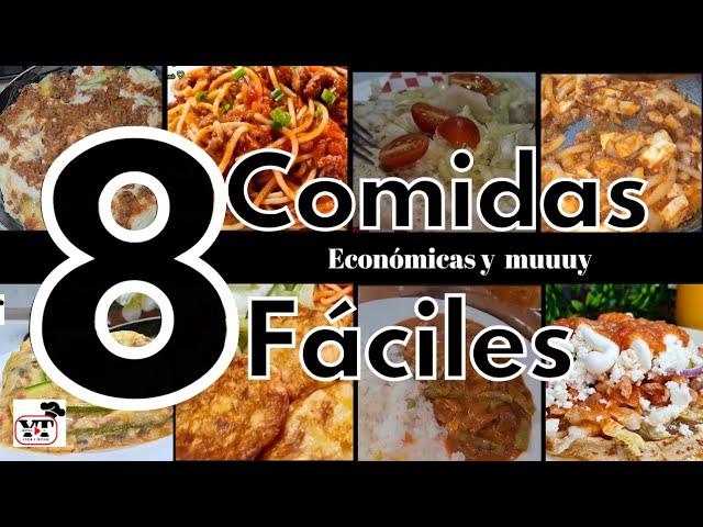 ️8 COMIDAS FÁCILES Y ECONÓMICAS QUE TE SACARAN DE APUROS