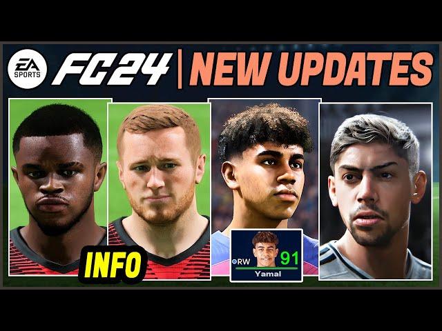 EA FC 24 NEWS | NEW CONFIRMED Updates, Real Faces & EA FC 25 