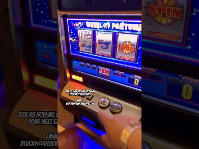 $100/Spin Wheel of Fortune in Las Vegas #bellagio #casino #betting #sports