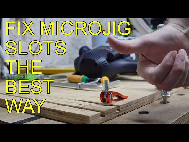 Best way to fit Festool clamps in Microjig Matchfit dovetails