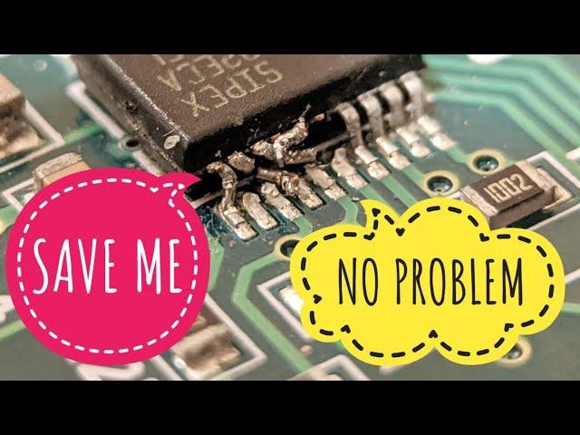 IC Pin Repair / How To Repair Broken Pins On IC - 2 Methods