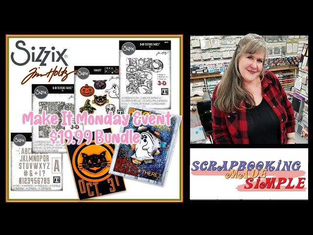 Make It Monday Tim Holtz Sizzix Bundle for Halloween!  Reg $79.96 Your Price $19.99! That is a Treat