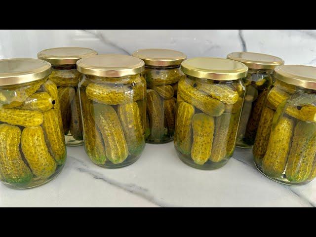 Pickled cucumbers for the winter without preservatives