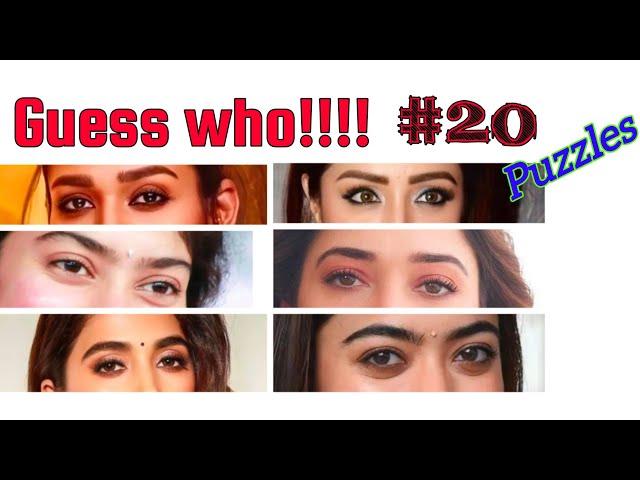 Part:6| guess the south Indian actresses from their eyes| guess the Tamil actress from eyes