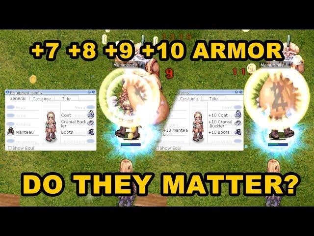 Differences in +0 to +10 Armor in Renewal/Classic-Revo Ragnarok