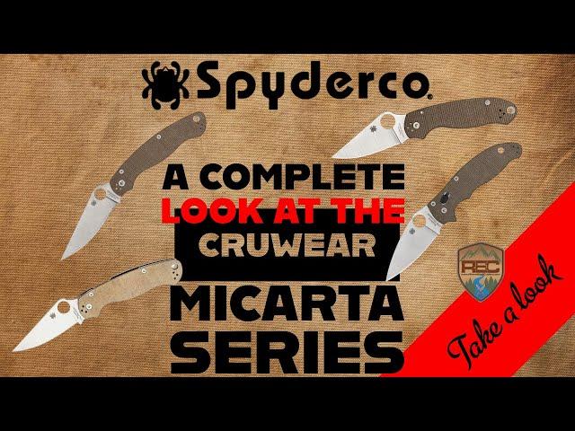 Spyderco Cruwear Micarta "Crucarta" Series