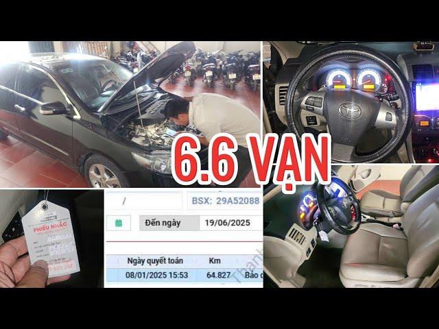 Hiếm gặp vô cùng | COROLLA ALTIS 2.0V 2012 chạy chuẩn 6.6 vạn | Zin từng con ốc