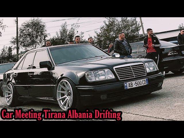 W124 E500 Drifting [Open Diff] Car Meeting Tirana Albania