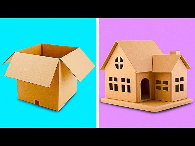 25 INCREDIBLE CARDBOARD CRAFTS TO MAKE AT HOME || Recycling Projects by 5-Minute Decor!