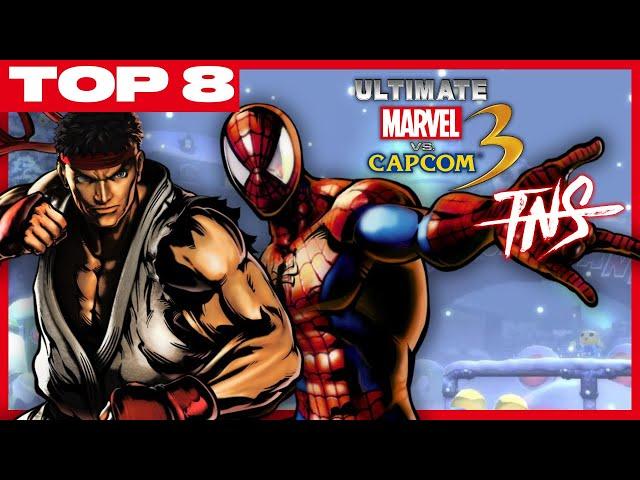 TNS UMvC3 #157 Tournament (Spider-Man Captain America Ryu Jill Wolverine) Top 8 Tourney Marvel 3