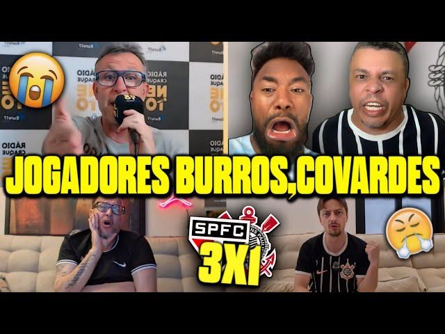 VAMOS RIR?! REAÇÕES DOS CORINTIANOS DESNORTEADOS! REACT SÃO PAULO 2X1 CORINTHIANS