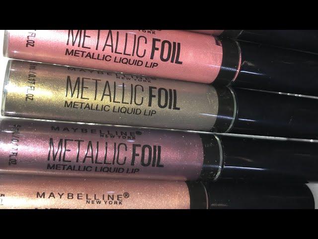 NEW Metallic Foil liquid lips from Maybelline