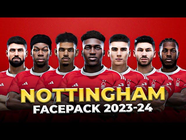 Nottingham Forest Facepack Season 2023/24 - Sider and Cpk - Football Life 2024 and PES 2021