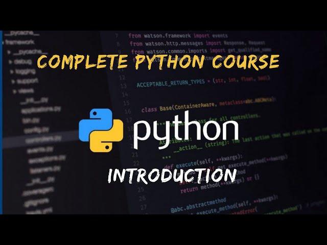 #pythonprogram  | Introduction