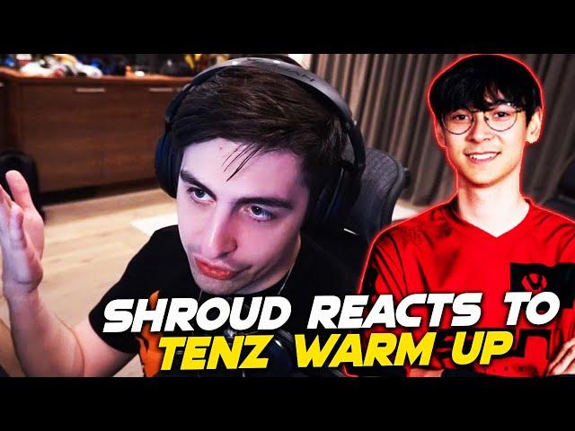 Shroud reacts to teNz warm up