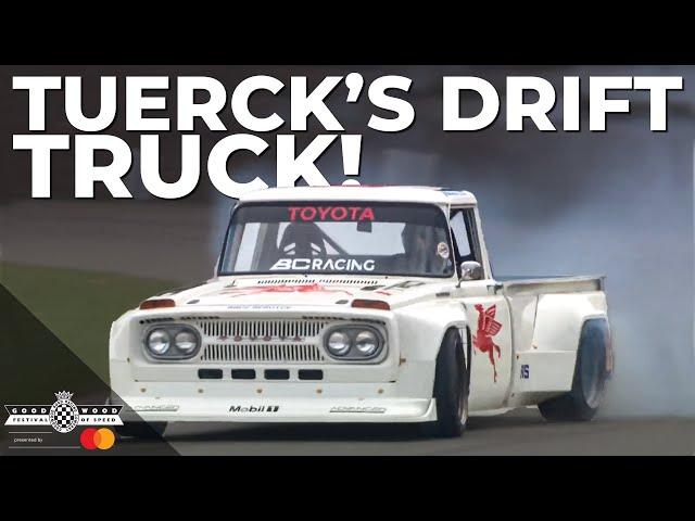 Ryan Tuerck's incredible drifting Toyota Stout truck smokes out Goodwood