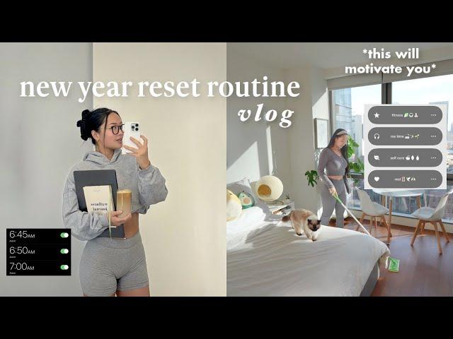 RESET ROUTINE FOR 2024: how to reset for the new year, goal plan, be productive, & stay motivated!