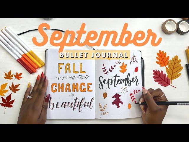 BUJO with ME | September 2022 Bullet Journal Setup | Fall Theme