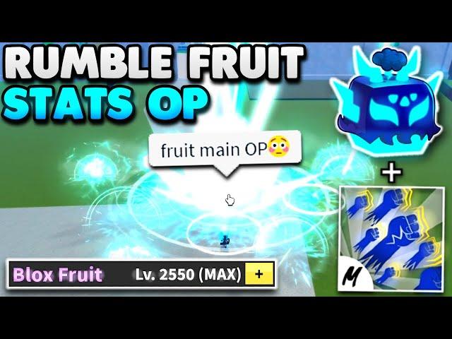 Rumble With MAX FRUIT STATS Is BROKEN In Blox Fruits... (Bounty Hunt)