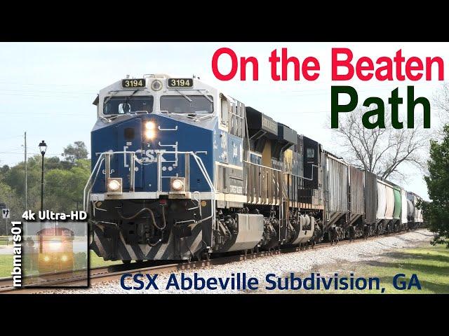 [8X][4k] On the Beaten Path, CSX Trains on the Abbeville Subdivision, GA 03/31/23-06/29/23