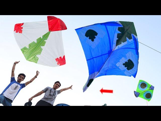 Big Kite Catch Top Roof Nasir Bhai | Kite Make Abubaker Home