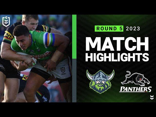 NRL 2023 | Canberra Raiders v Penrith Panthers | Match Highlights