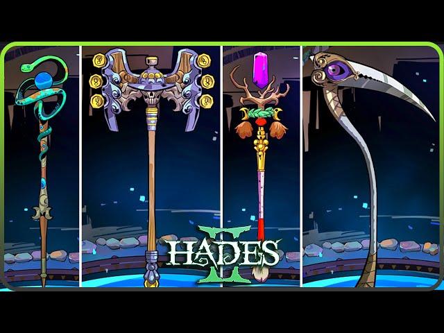 Hades 2 - All Weapons Aspects Showcase