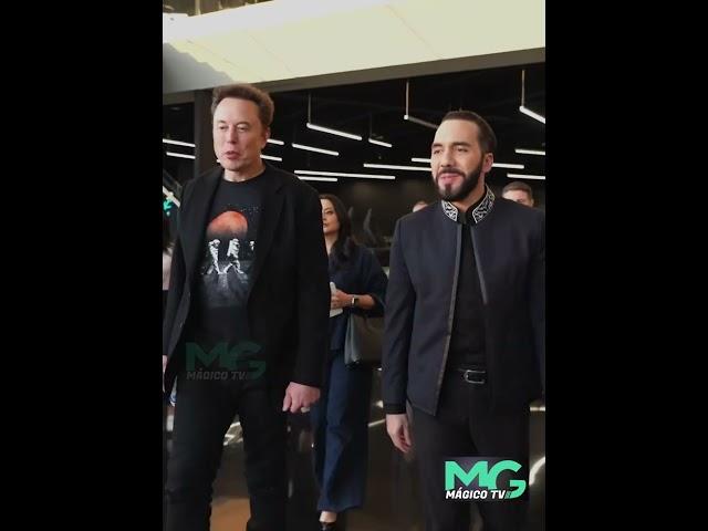 #Ahora Nayib Bukele se reúne con Elon Musk.