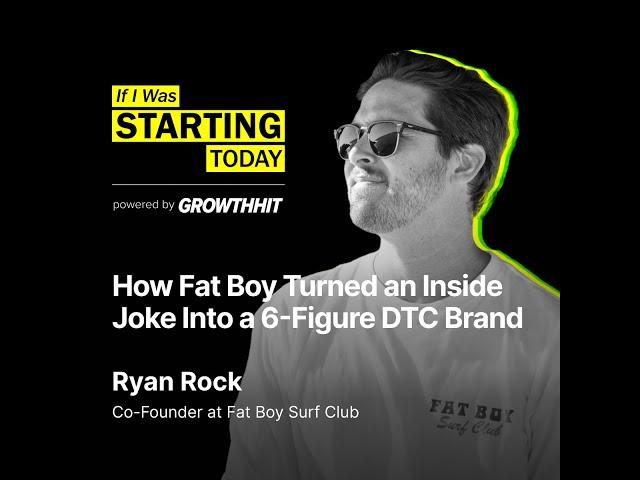 How Fat Boy Turned an Inside Joke Into a 6-Figure DTC Brand