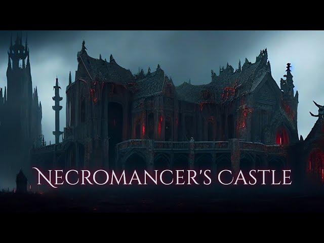 Necromancer's Castle Ambience and Music | grim dark fantasy ambience #ambientmusic