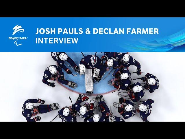 Josh Pauls and Declan Farmer: honored to represent their country | Paralympic Games