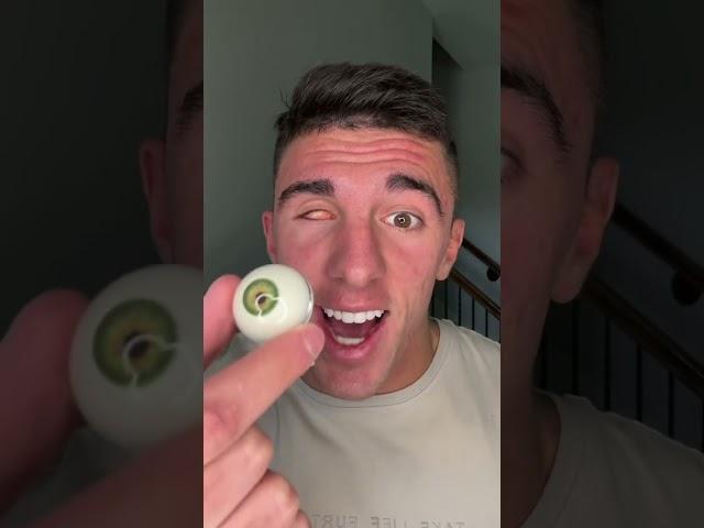 WEARING A EYEBALL FROM AMAZON  #shorts