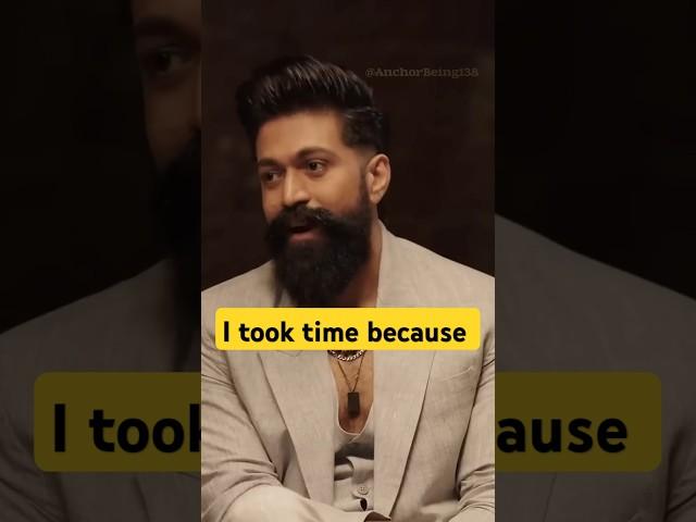 KGF Yash on Taking Time Toxic #yash #toxic #kgf3 #yash19update #hollywood