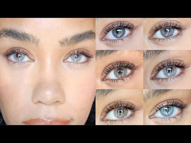 NATURAL Hazel, Gray, Blue Contacts For Brown Eyes! Anesthesia Contact Haul | Lens.me