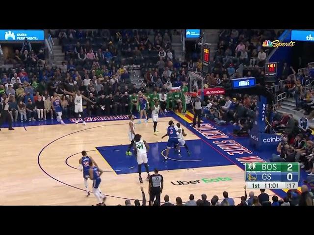 Steph's got his step-back trey working early 